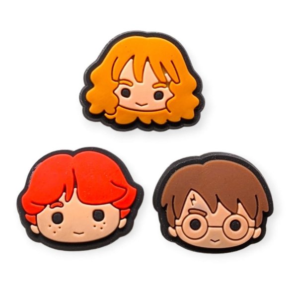 Harry Potter Tiny Pins: Chibi Hermione, Ron, and Harry